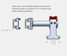 Load image into Gallery viewer, Garage Sale: Crane Arm Monitor Swing Mount