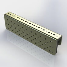 Load image into Gallery viewer, 12" Sheet Metal Rail Rack -- Tariff Beater! (Compare with 12" Modular Double Plate at $335.00)
