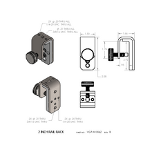 Load image into Gallery viewer, 2&quot; Rail Rack
